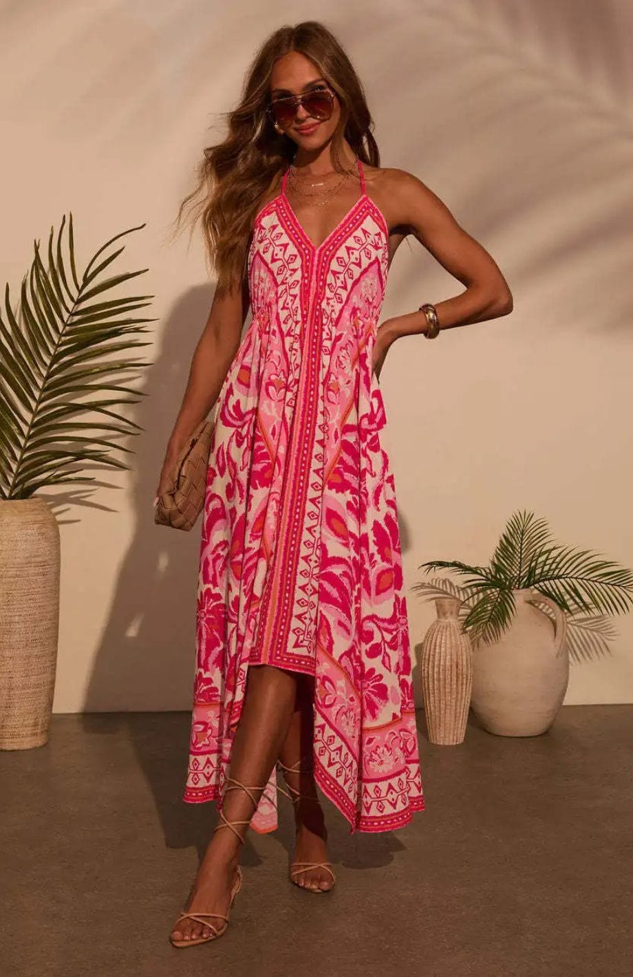 Robe Longue Pour Mariage Champêtre Chic | Reine Rustique ROSE ROUGE / S