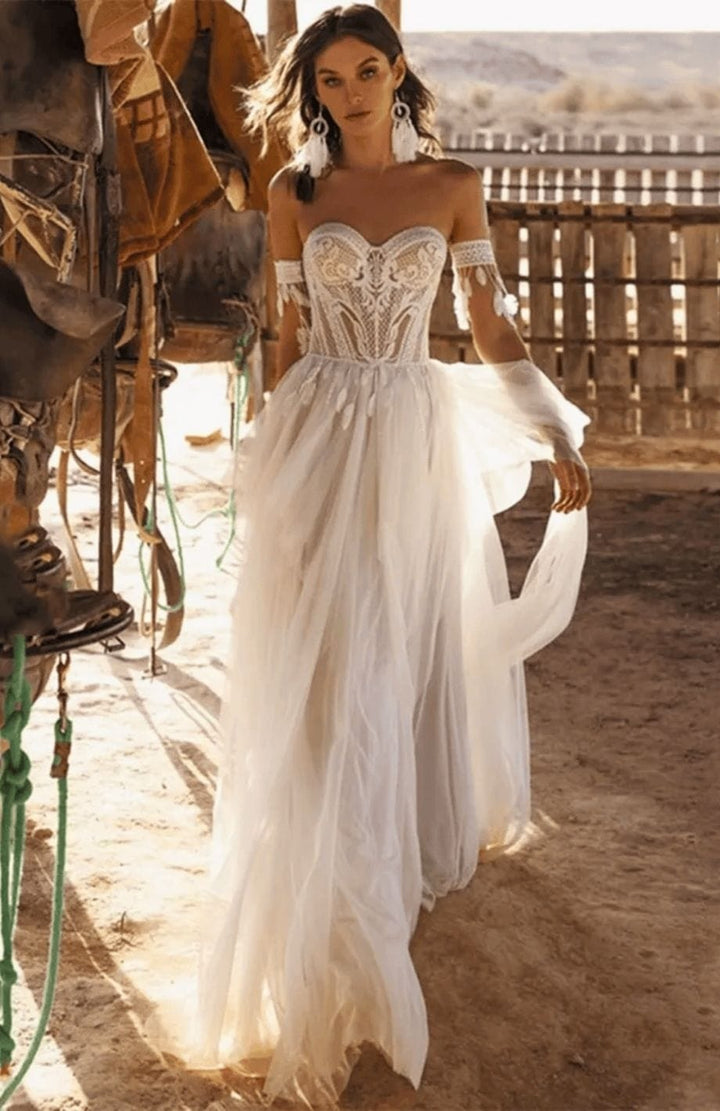 Robe Mariée Bohème Chic | Reine Rustique CHAMPAGNE / 2
