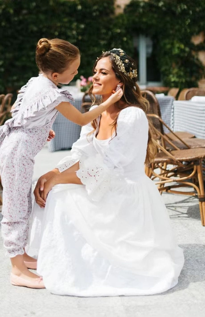 Robe Mariée Bohème Manche Longue | Reine Rustique