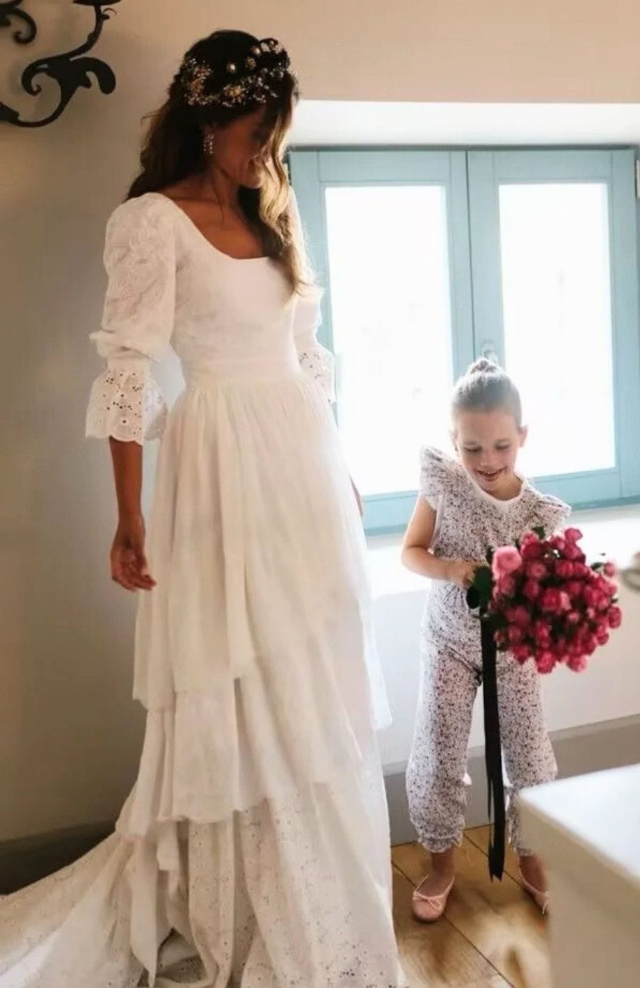 Robe Mariée Bohème Manche Longue | Reine Rustique