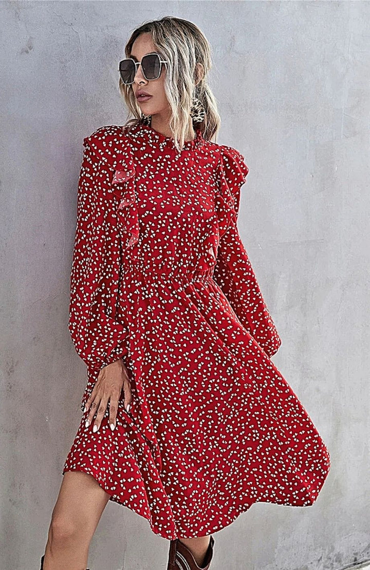 Robe Mi-Longue Fleurie Chic | Reine Rustique