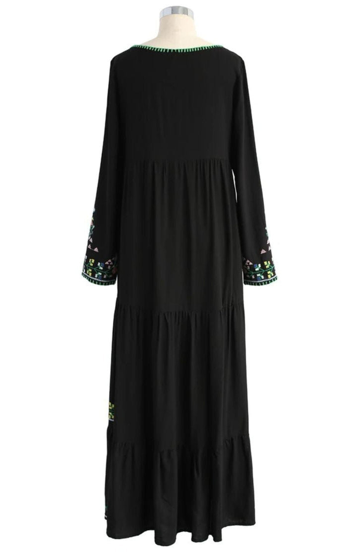 Robe Noire Bohème | Reine Rustique