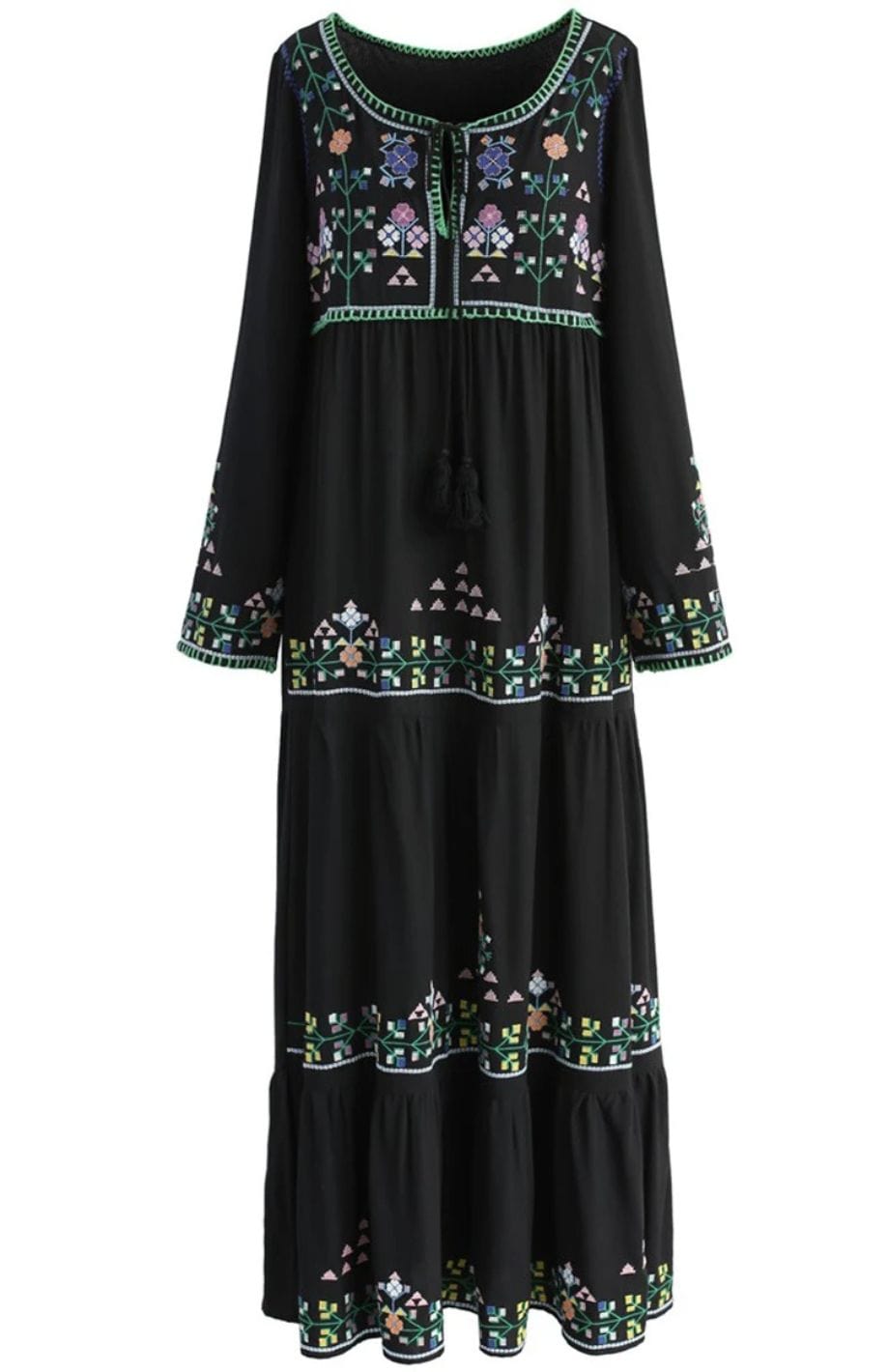 Robe Noire Bohème | Reine Rustique