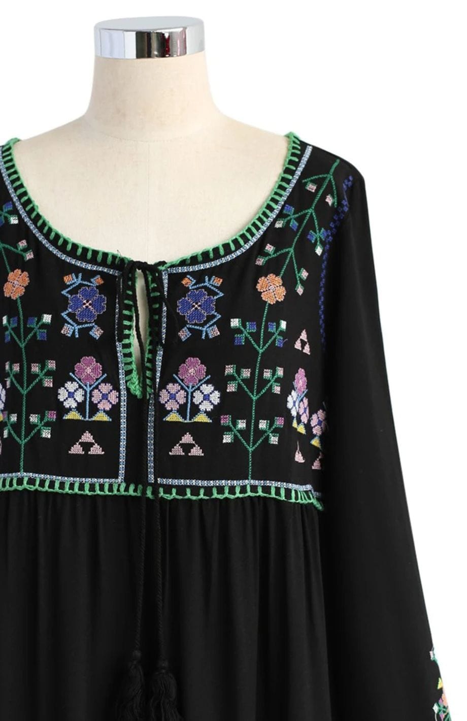 Robe Noire Bohème | Reine Rustique