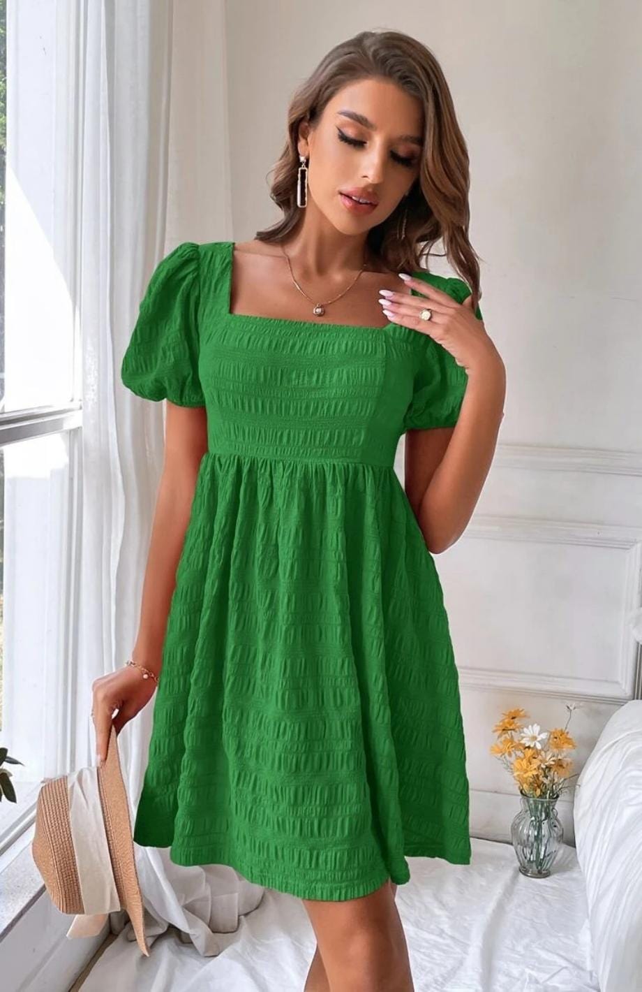 Robe Paysanne 1900 | Reine Rustique VERT / S