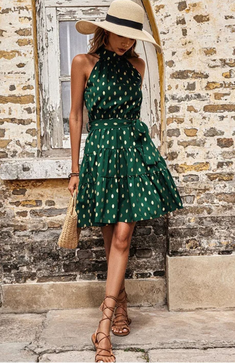 Robe Paysanne 2022 | Reine Rustique VERT / S