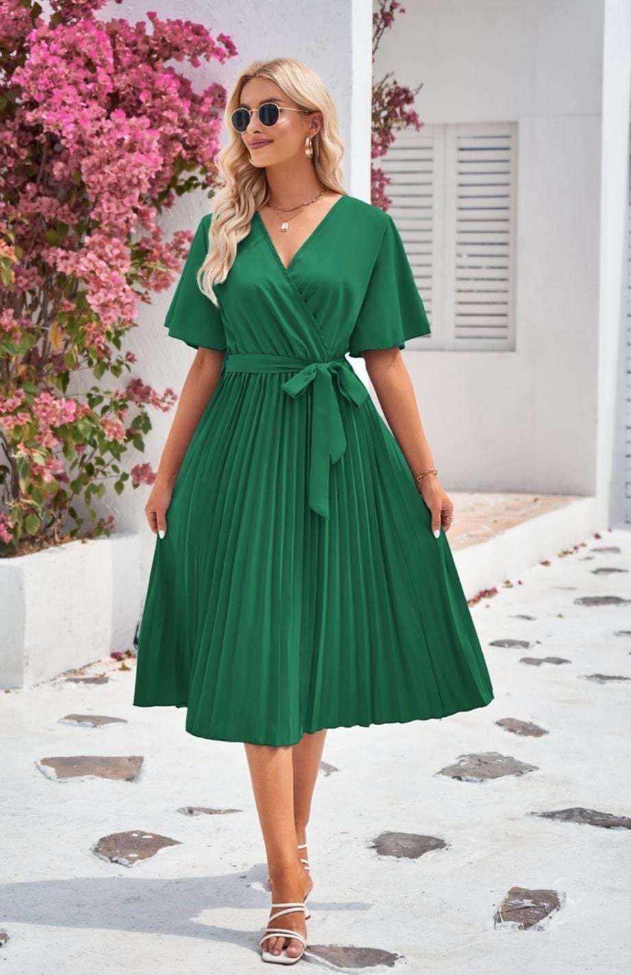 Robe Vert Sapin Robe Longue Ã©tÃ© Manches Courtes Vert Sapin Robe