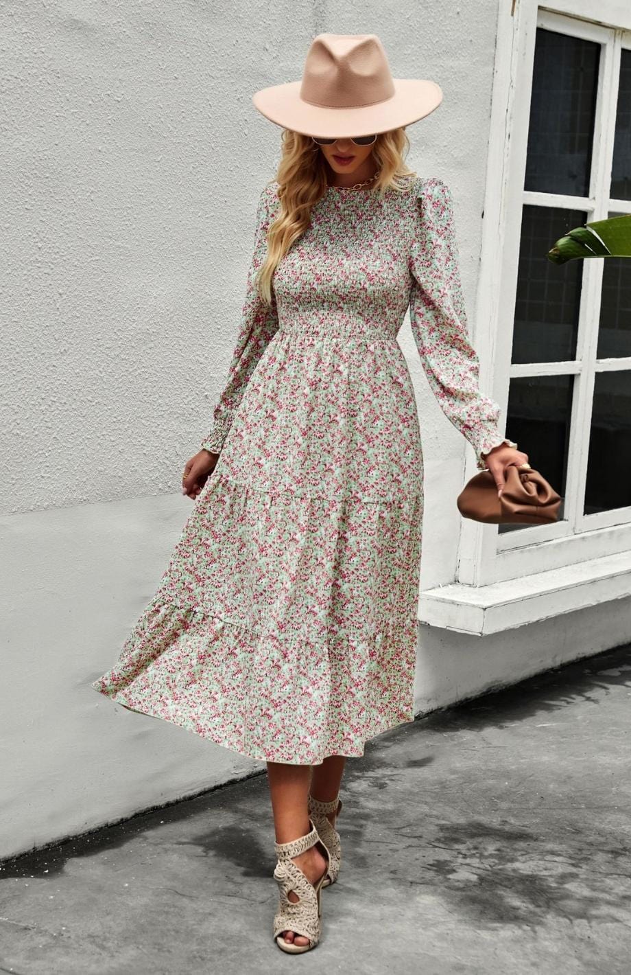 Robe Printanière Femme Reine Rustique