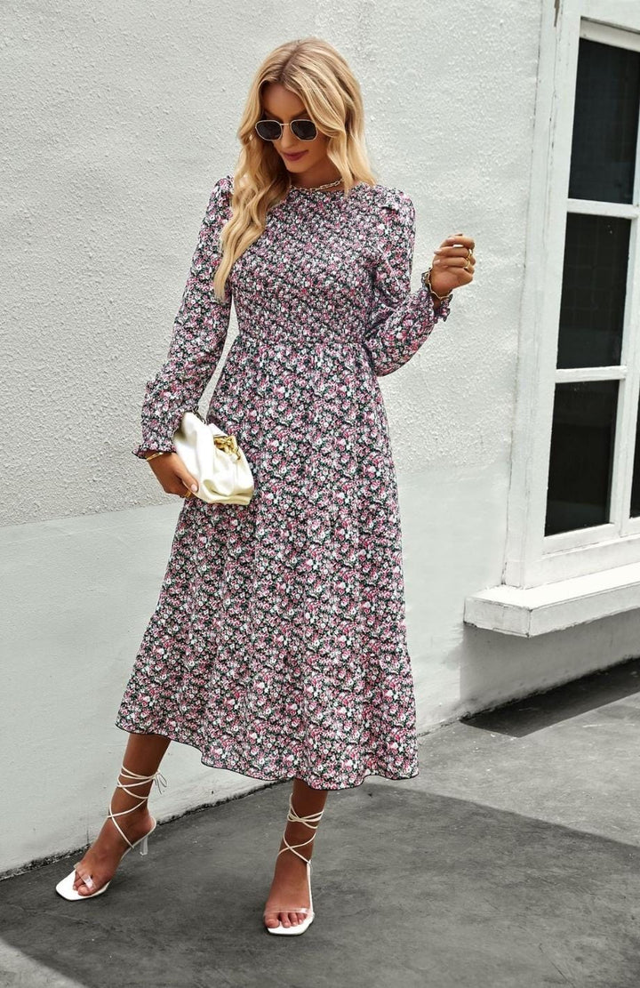 Robe Printanière Femme Reine Rustique NOIR / S