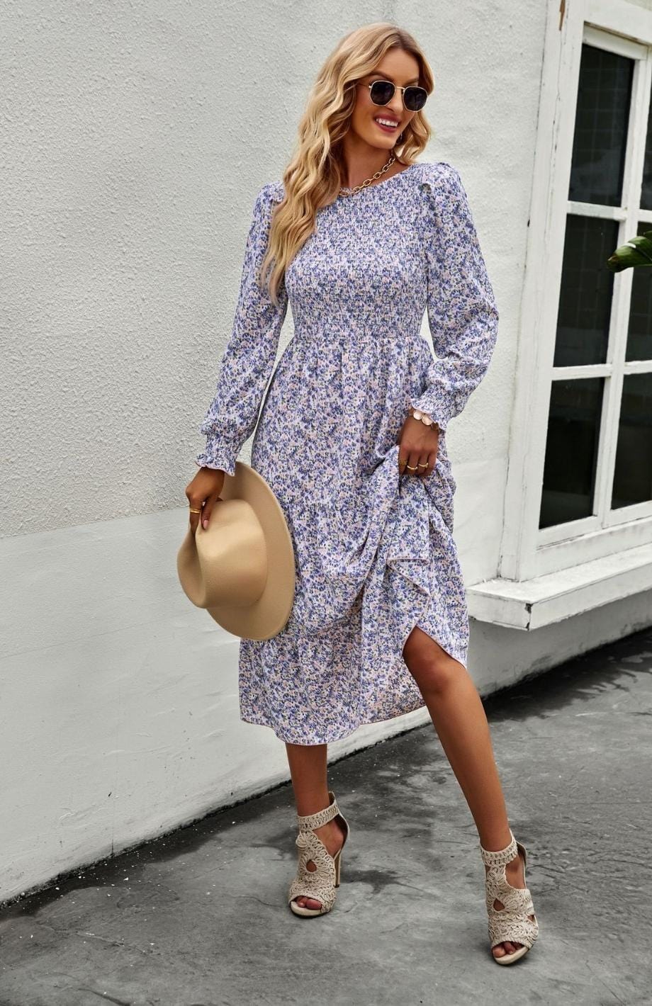 Robe Printanière Femme Reine Rustique VIOLET / S