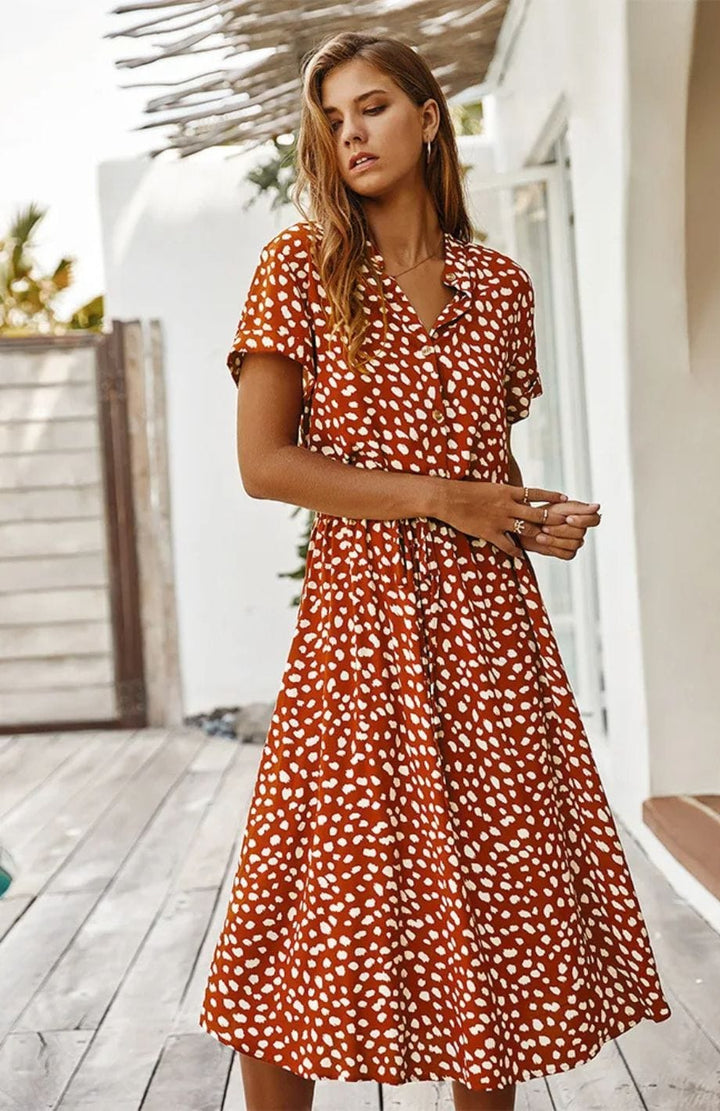 Robe Printanière Mi Longue