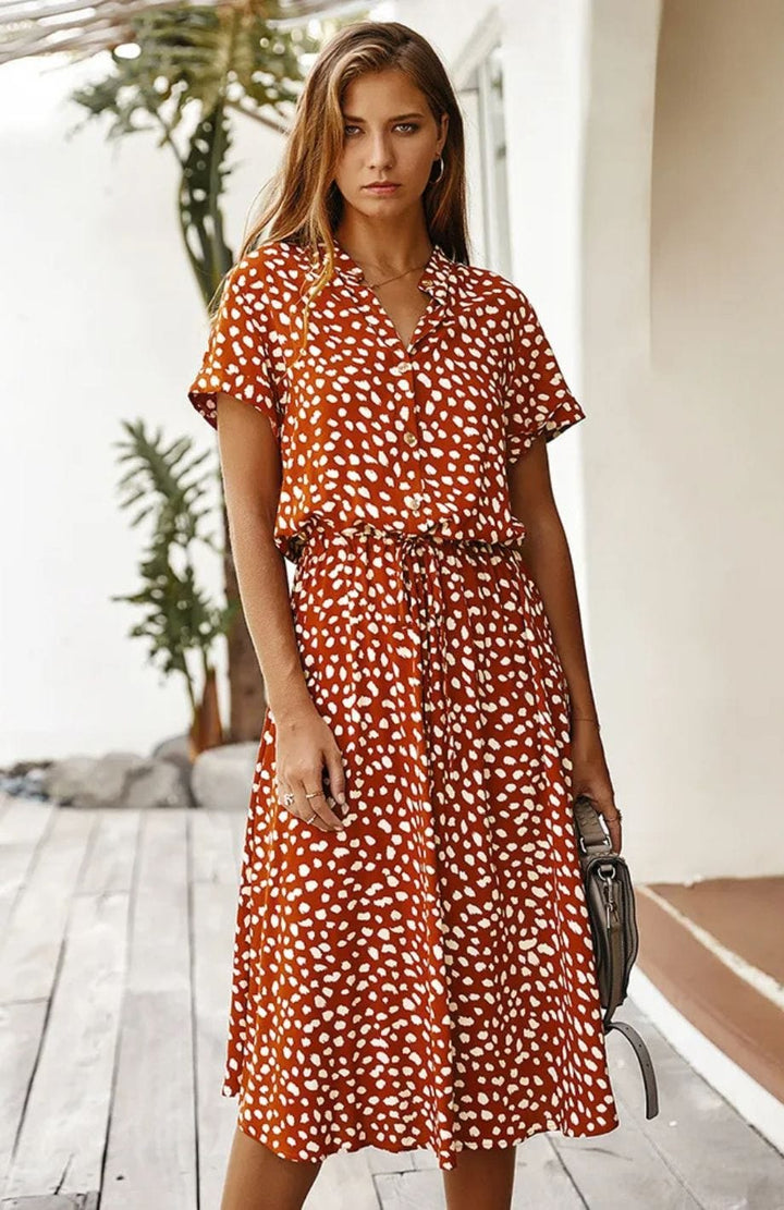Robe Printanière Mi Longue
