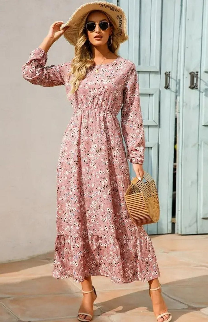 Robe Rose Bohème | Reine Rustique