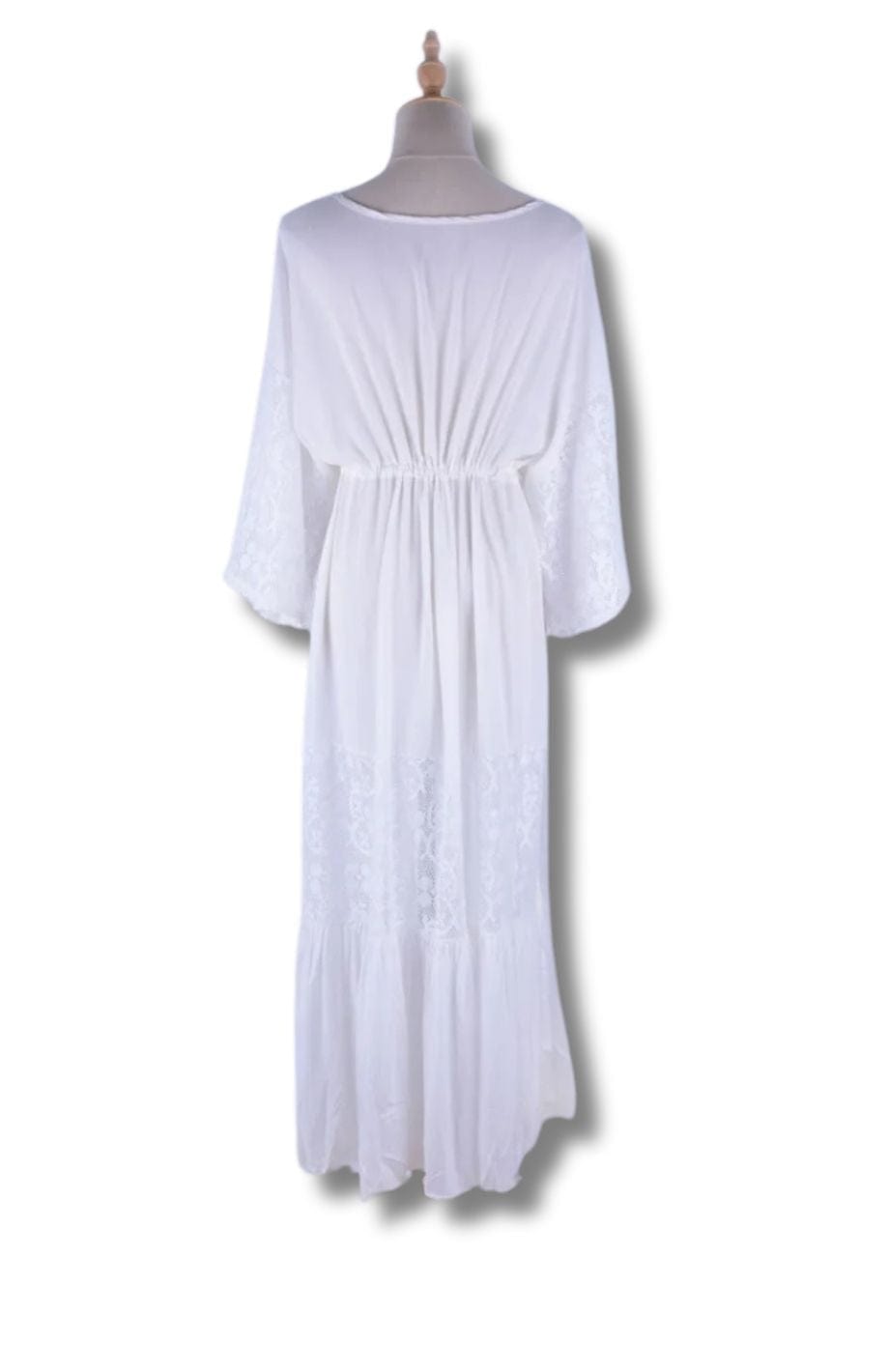Robe Style Bohème | Reine Rustique BLANC / TAILLE UNIQUE