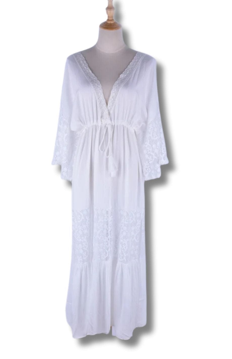 Robe Style Bohème | Reine Rustique BLANC / TAILLE UNIQUE