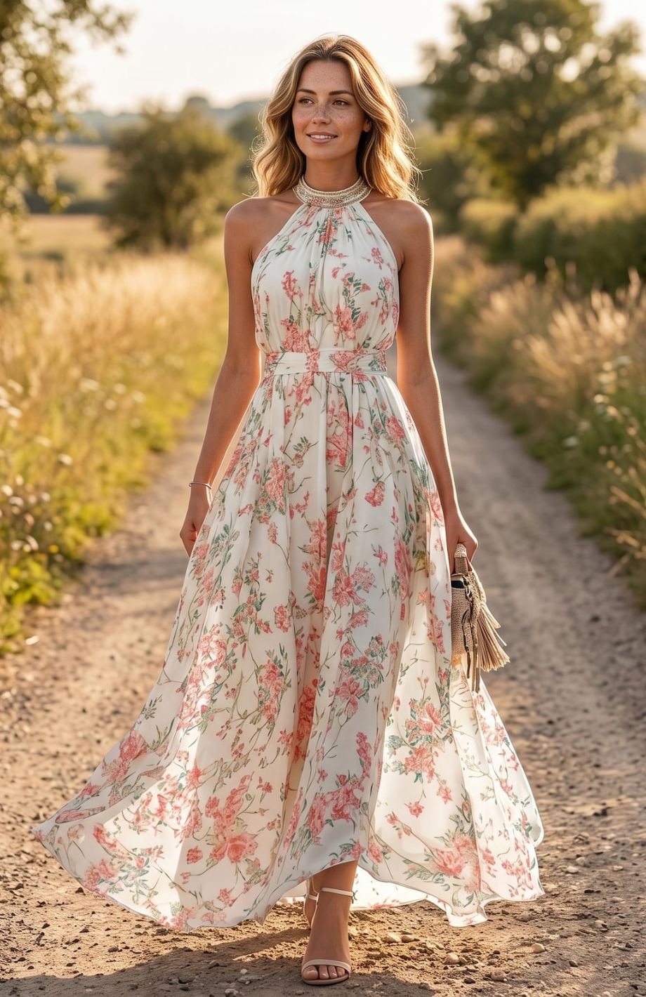 Robe Témoin Thème Champêtre
