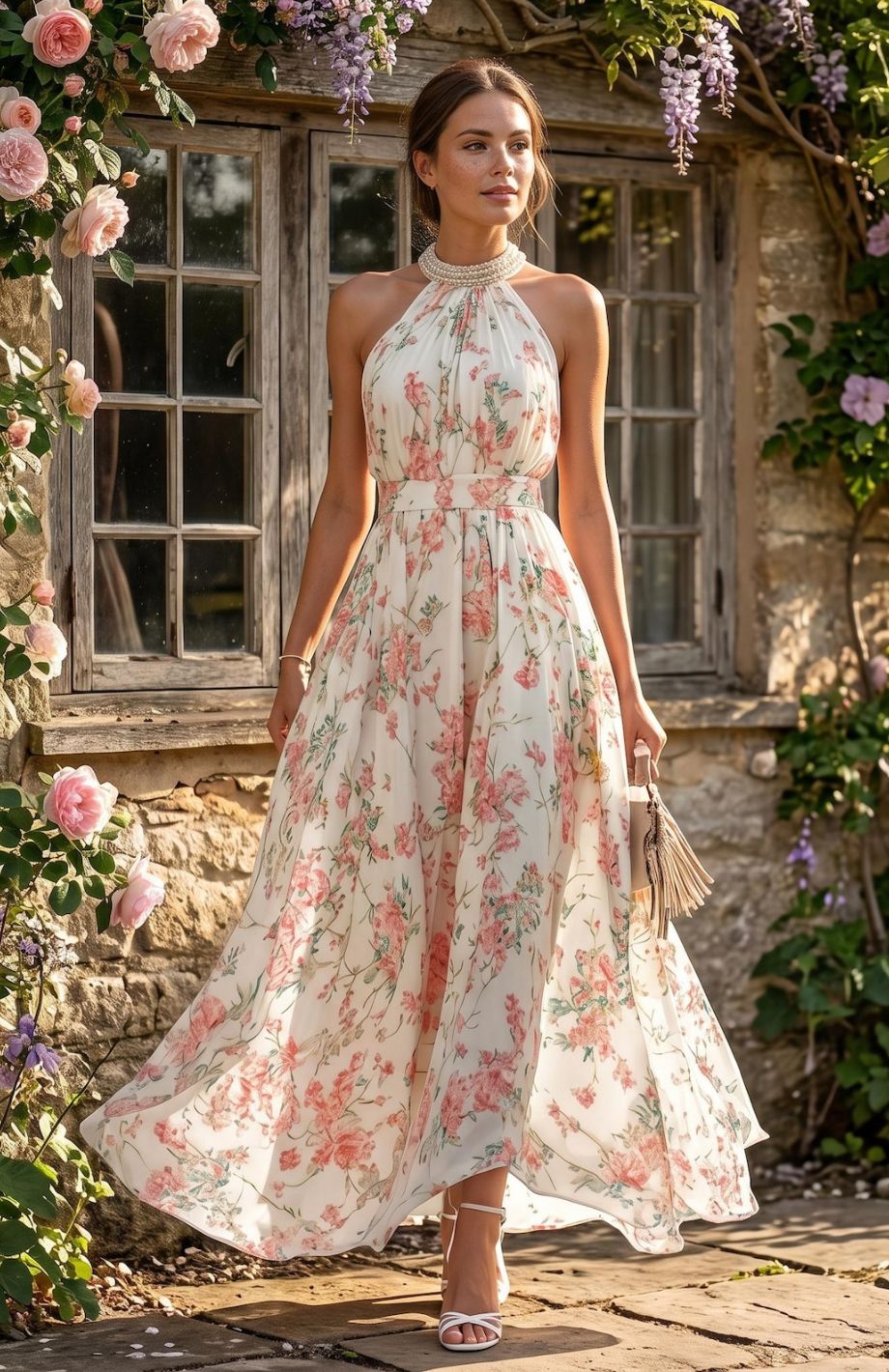Robe Témoin Thème Champêtre