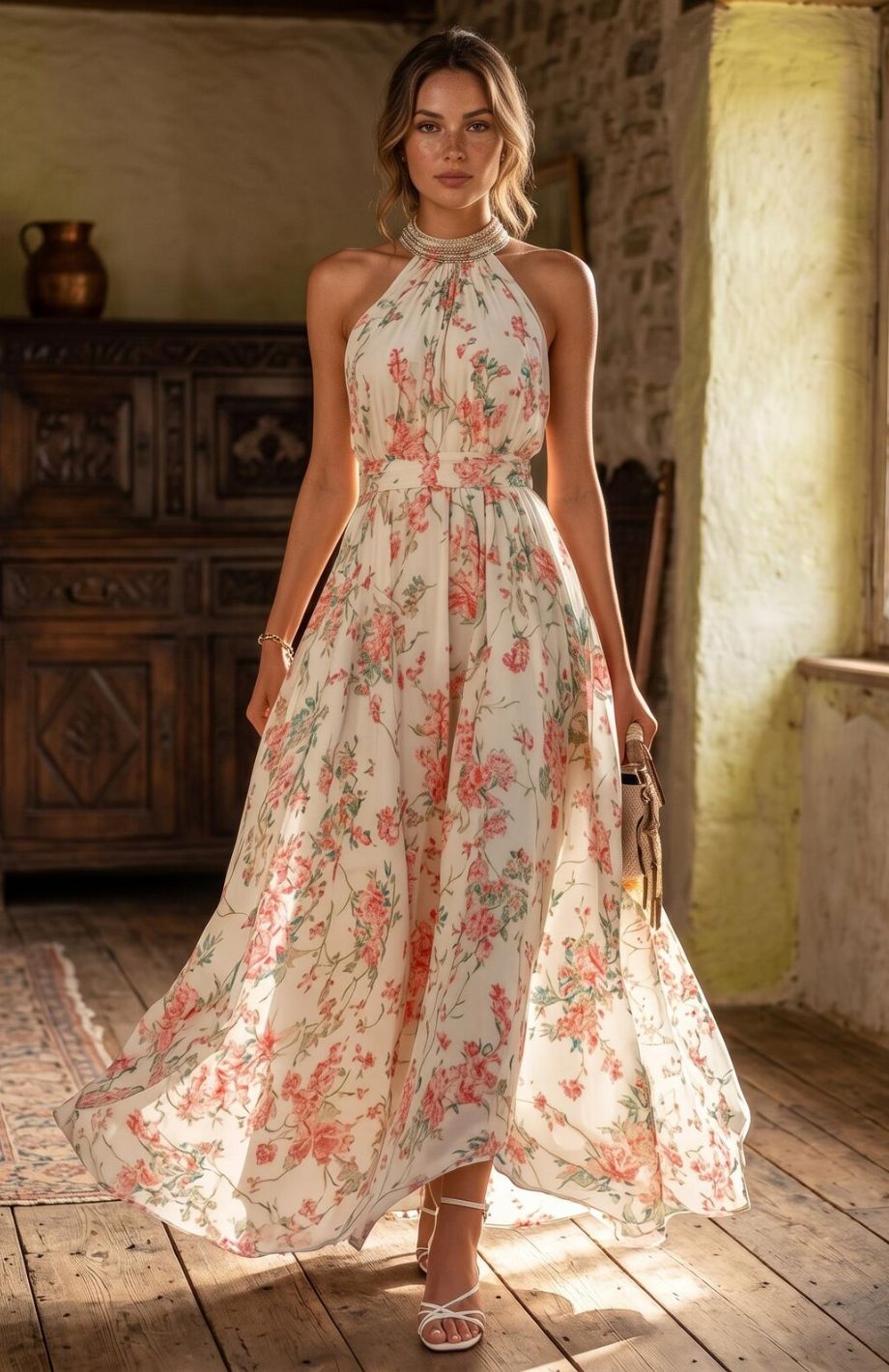 Robe Témoin Thème Champêtre
