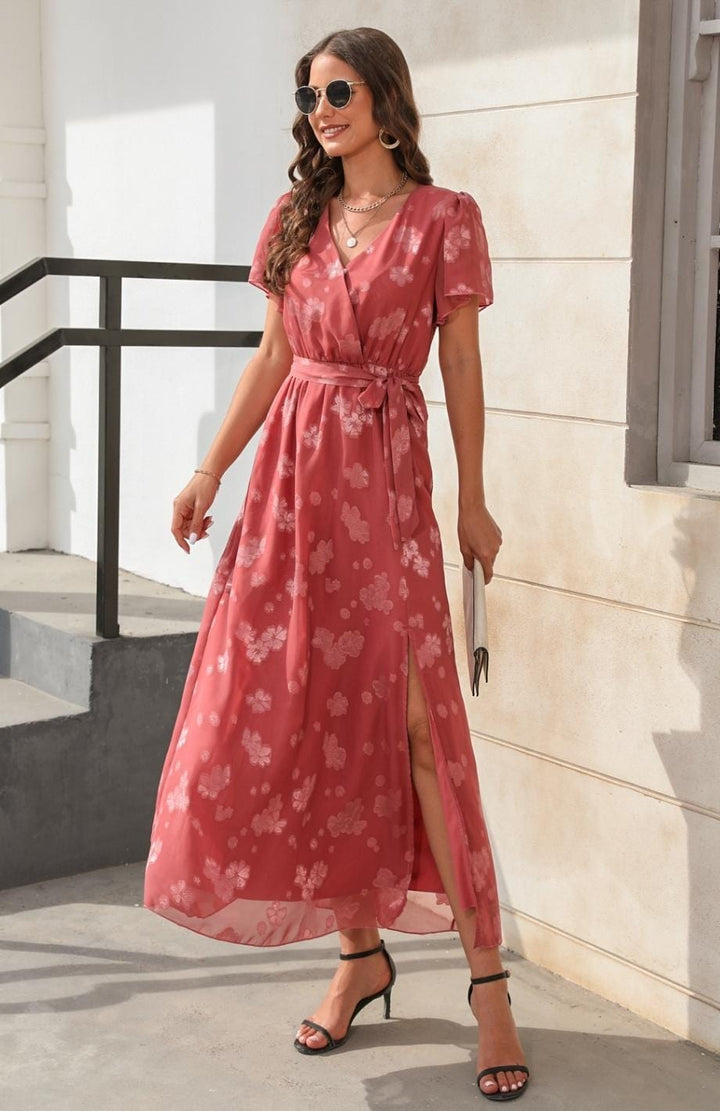 Robe Témoin Thème Champêtre | Reine Rustique ROUGE / S