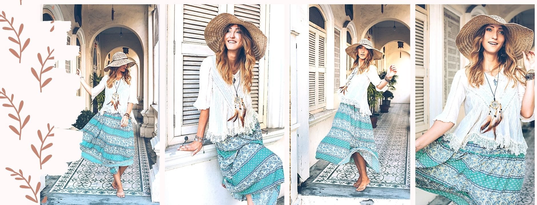 robe boheme champetre