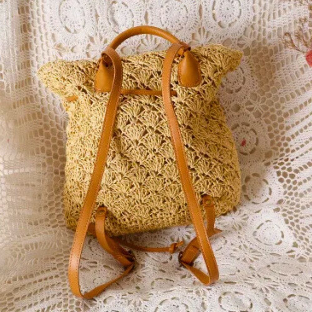 Sac A Dos En Paille Pour Femme | Reine Rustique