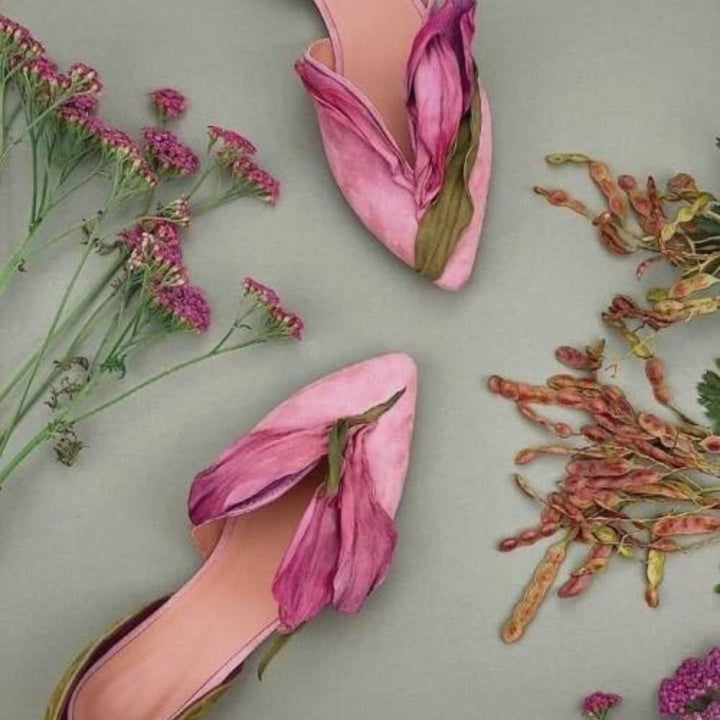 Sandales Artisanales Printanière | Reine Rustique ROSE / 4